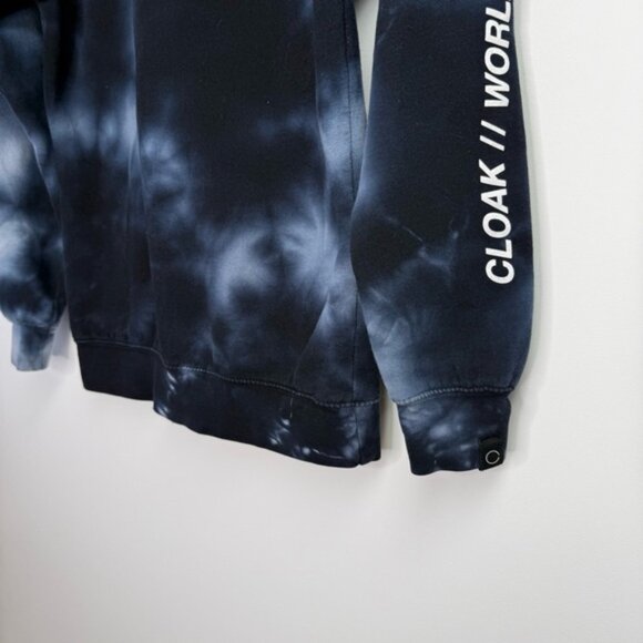 Cloak Peace by Piece Navy Tie Dye Hoodie Size Small - Picture 5 of 6